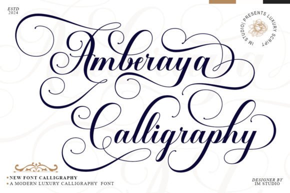 Amberaya Calligraphy: A Font That Feels Like a Handwritten Letter