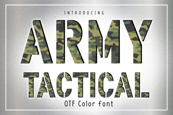 Army Tactical Font: Where Camo Meets Creative Edge
