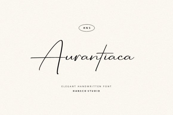 Aurantiaca Signature: A Font for Modern, Feminine Branding