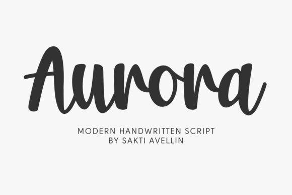 Aurora: The Cozy Handwritten Font for Captivating Designs