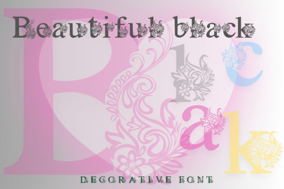 Beautiful Black: The Artistic Serif Font for Distinctive Branding