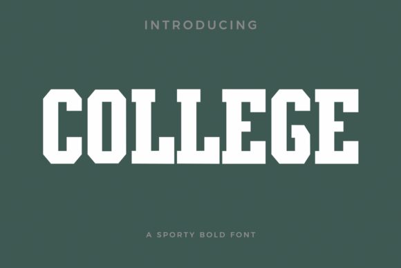 College: Where Athleticism Meets Academia in Typography
