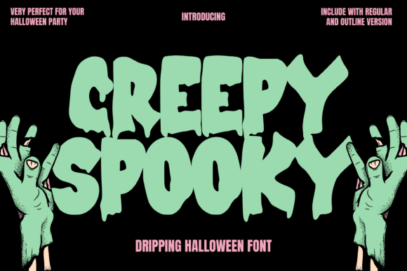 Creepy Spooky: The Dripping Halloween Font for Designs