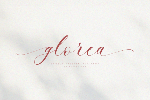 Glorea: A Modern Calligraphy Font for Elegant Design Projects