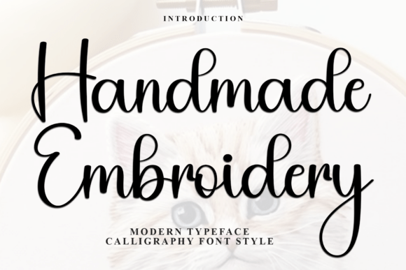 Handmade Embroidery: A Creative Font for Authentic Design