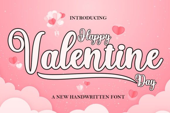 Happy Valentine Day: A Playfully Nostalgic Display Font