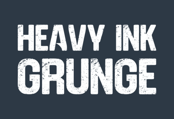 Heavy Ink Grunge: The Bold Sans-Serif with a Rebellious Soul