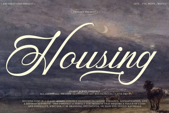 Housing: The Classy Script Font for Elegant Design