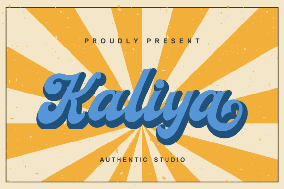 Kaliya: The Retro Cursive Font for Timeless Branding