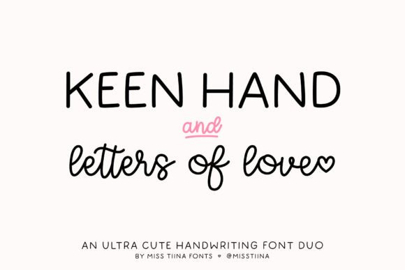 Keen Hand + Letters of Love: A Font Duo for Bold & Beautiful Projects