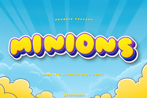 Minions Display: A Handwritten Font for Playful Projects