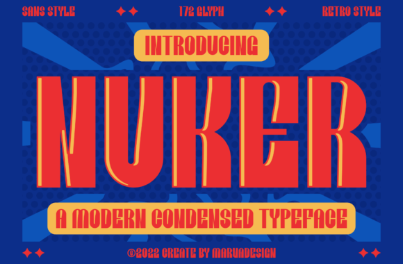 Nuker: The Modern Display Font for Bold Branding