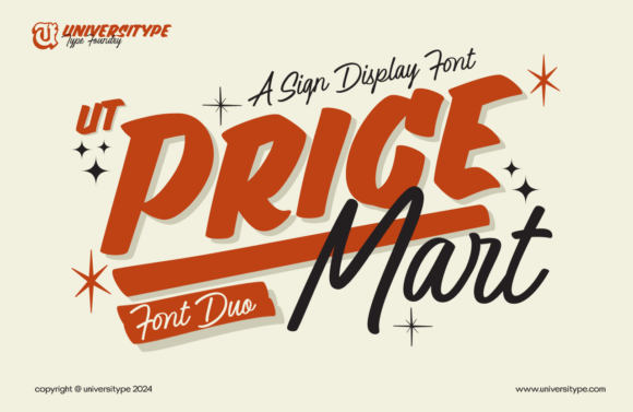 Price Mart Duo: A Font Pairing That Balances Boldness and Elegance