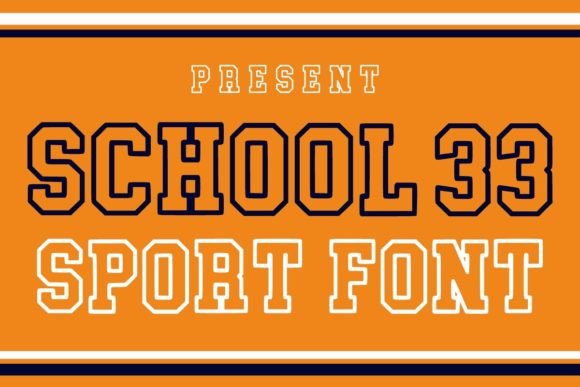 School 33: A Bold Display Font for Winter & Holiday Branding