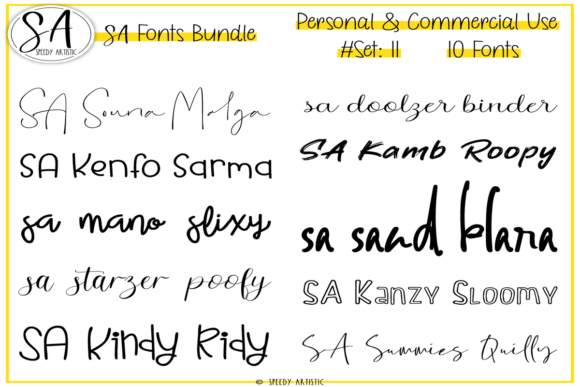 Script and Handwritten Bundle 11: 10 Authentic Fonts for Real Creators
