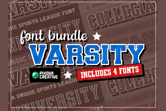 Varsity College Sport Bundle: A Typeface for Champions