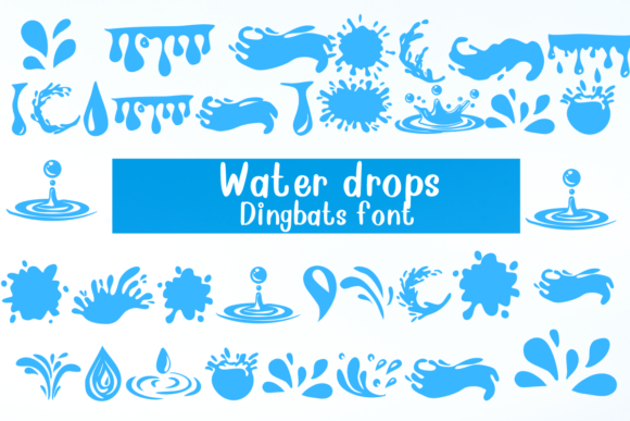 Water Drops Font: Infuse Playful Charm into Your Designs